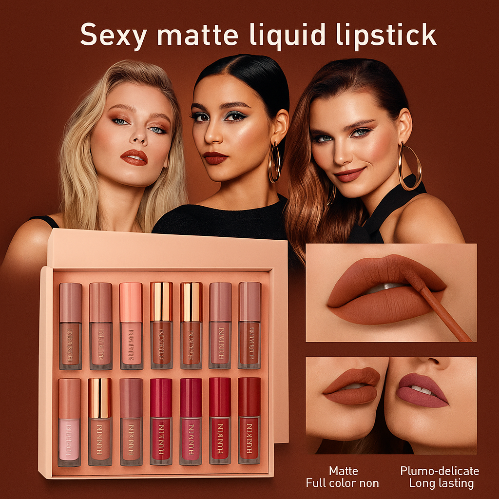 Valo™ Non-Sticky 12 Shades Velvet Liquid Lipstick